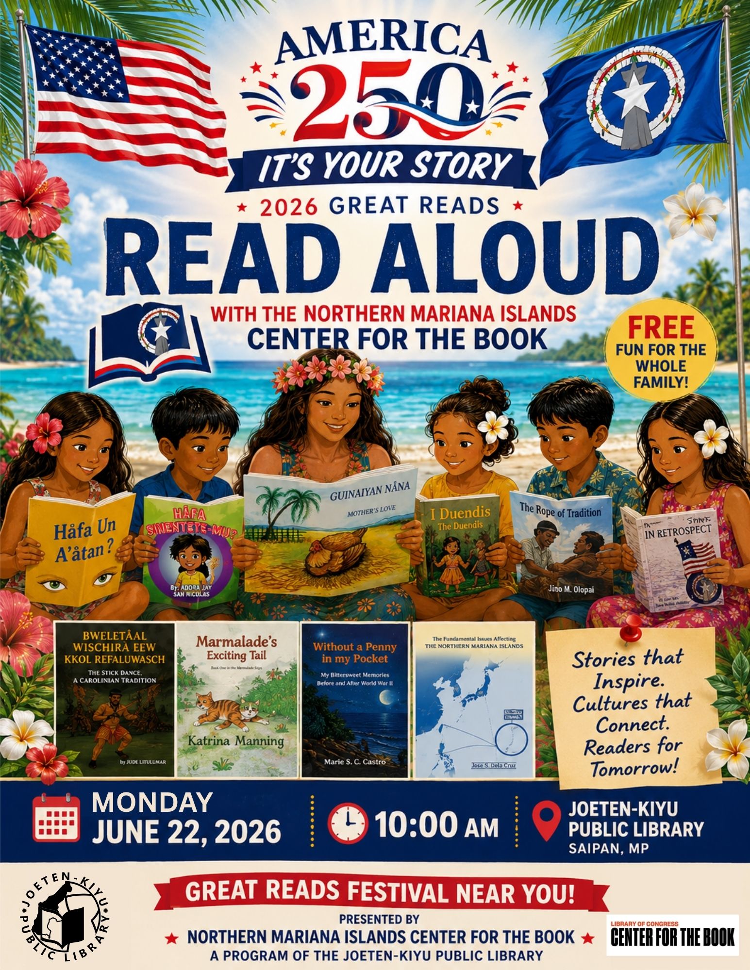 2026 Great Reads READ ALOUD Program Flyer